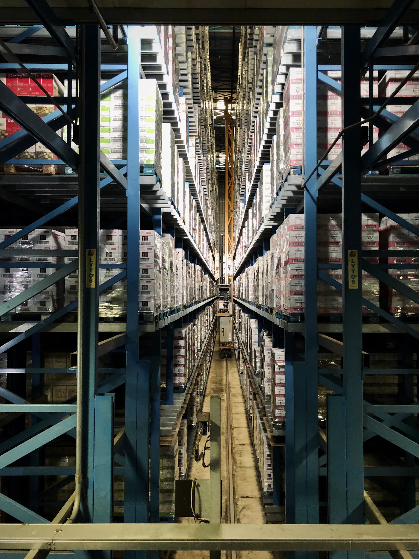 Warehouse shelving